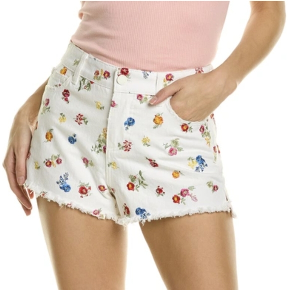 3. NWT ALICE & OLIVIA JEANS AMAZING HIGH RISE VINTAGE SHORT - Picture 1 of 7